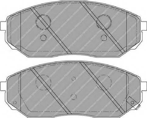 Ferodo FSL1735 - Тормозные колодки, дисковые, комплект autospares.lv