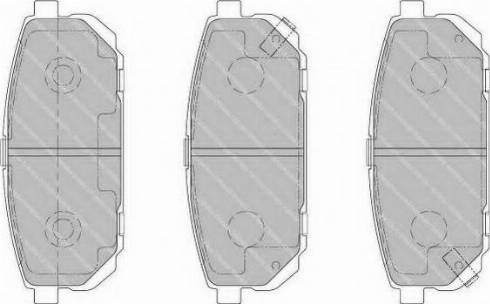 Ferodo FSL1736 - Тормозные колодки, дисковые, комплект autospares.lv