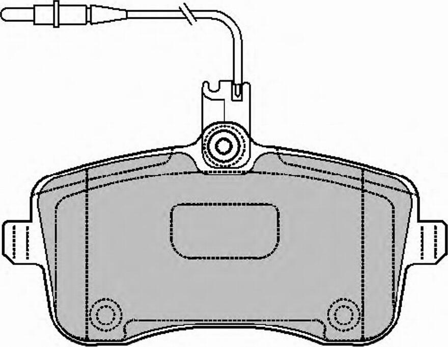 Ferodo FSL1725 - Тормозные колодки, дисковые, комплект autospares.lv