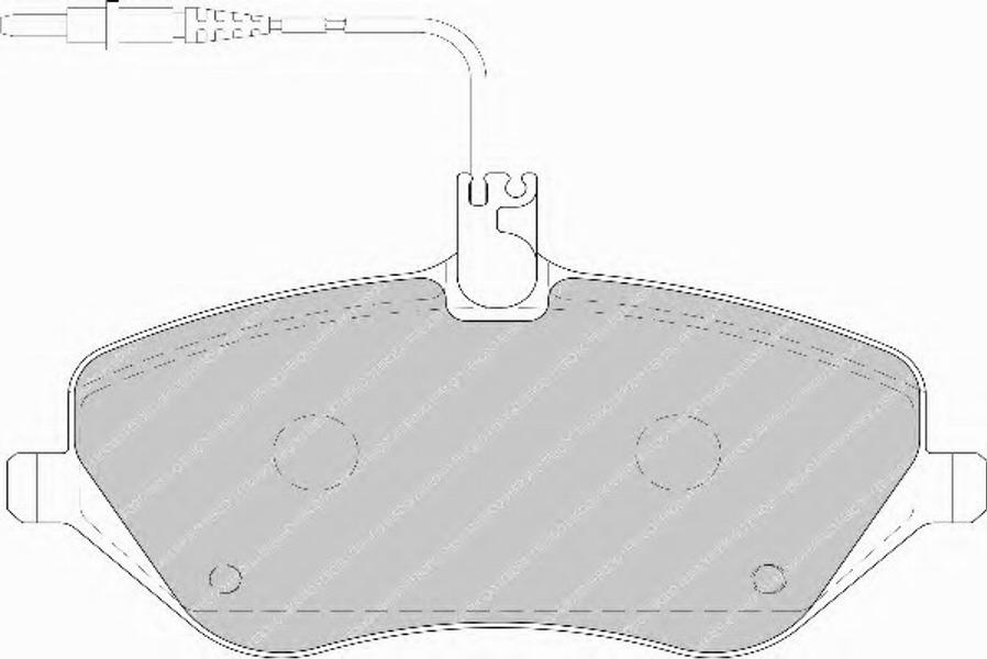 Ferodo FSL1726 - Тормозные колодки, дисковые, комплект autospares.lv