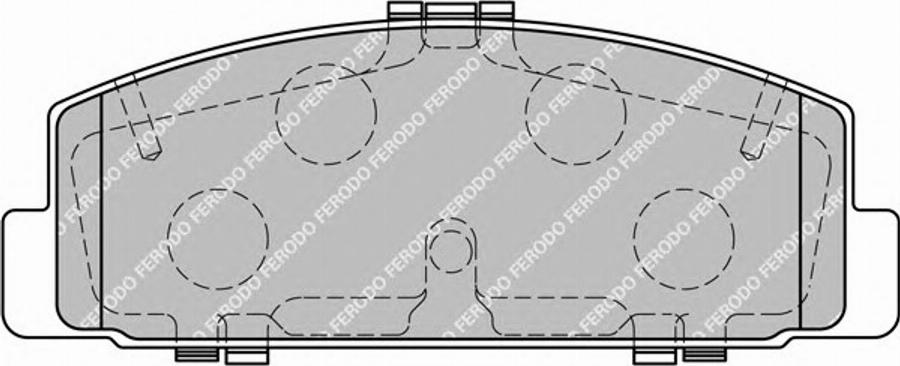 Ferodo FSL1721 - Тормозные колодки, дисковые, комплект autospares.lv