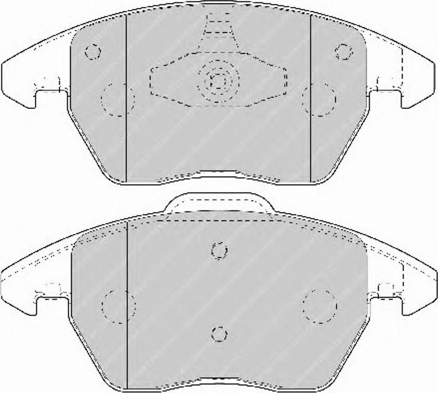 Ferodo FSL1728 - Тормозные колодки, дисковые, комплект autospares.lv