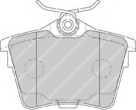 Ferodo FSL1727 - Тормозные колодки, дисковые, комплект autospares.lv