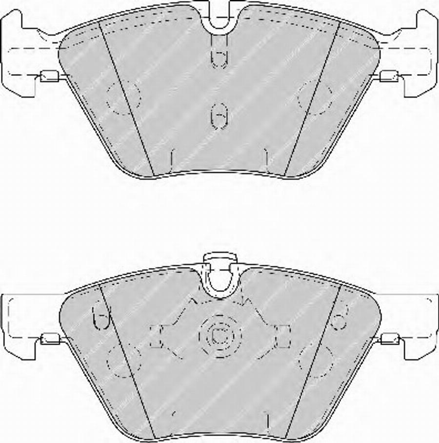 Ferodo FSL1773 - Тормозные колодки, дисковые, комплект autospares.lv