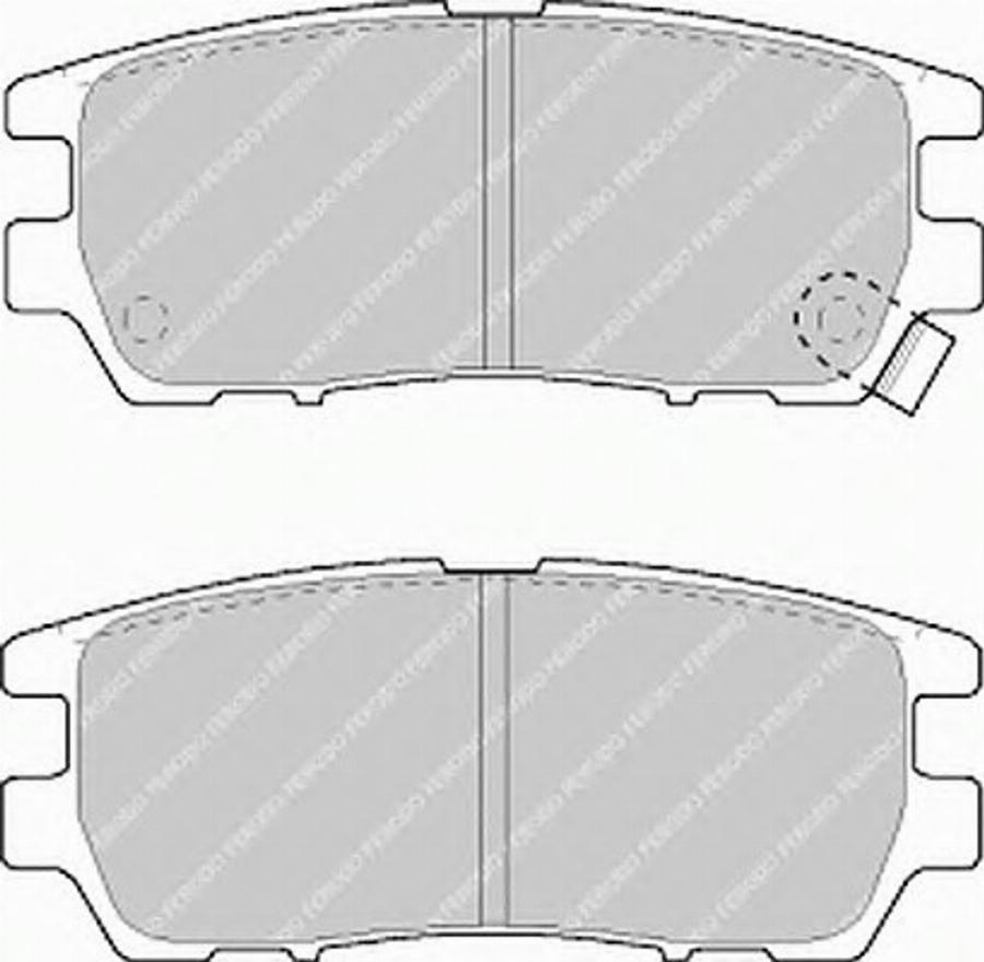 Ferodo FSL804 - Тормозные колодки, дисковые, комплект autospares.lv