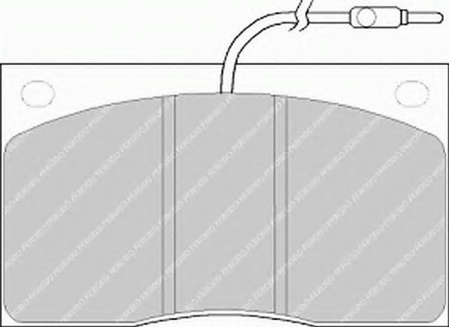 Ferodo FSL805 - Тормозные колодки, дисковые, комплект autospares.lv