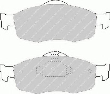 Ferodo FSL884 - Тормозные колодки, дисковые, комплект autospares.lv