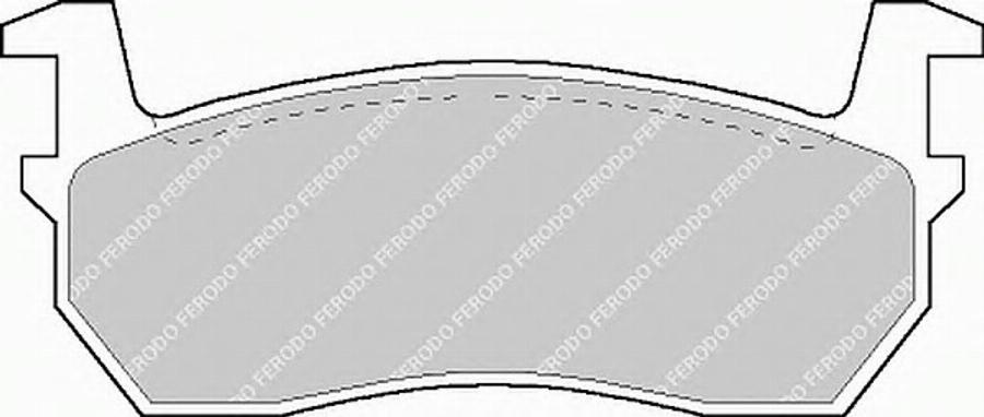 Ferodo FSL316 - Тормозные колодки, дисковые, комплект autospares.lv