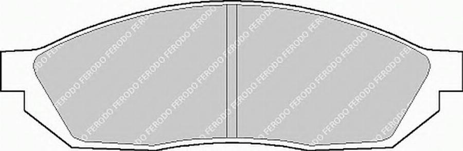 Ferodo FSL208 - Тормозные колодки, дисковые, комплект autospares.lv