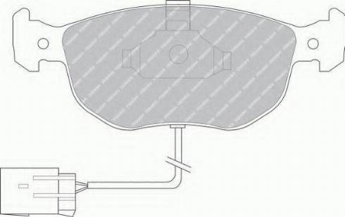 Ferodo FSL767 - Тормозные колодки, дисковые, комплект autospares.lv