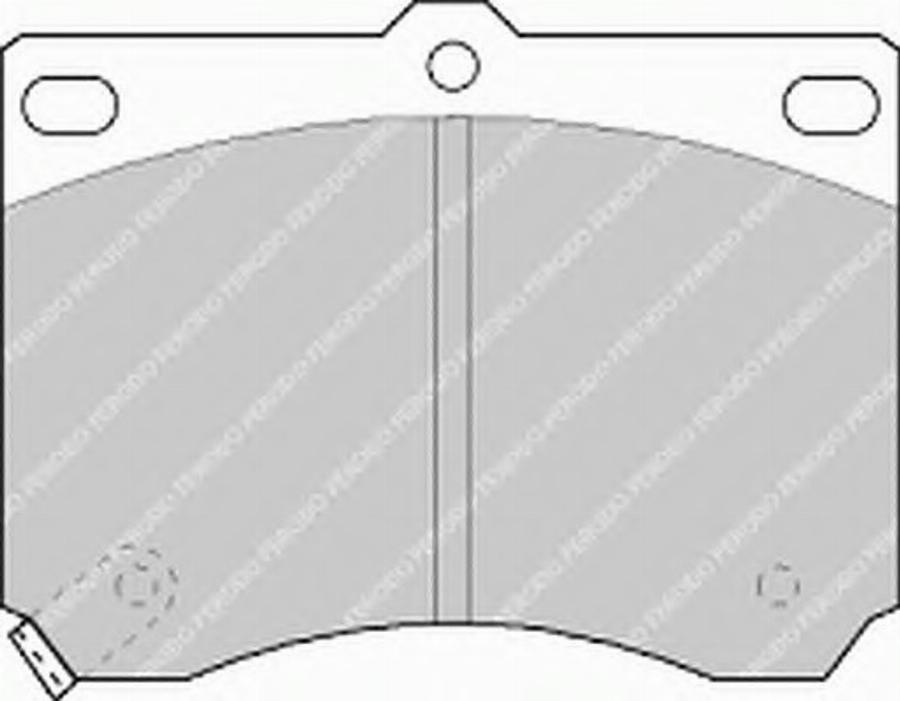 Ferodo FSL714 - Тормозные колодки, дисковые, комплект autospares.lv