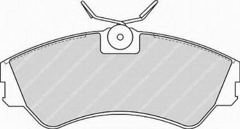 Ferodo FSL785 - Тормозные колодки, дисковые, комплект autospares.lv