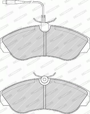 Ferodo FVR968 - Тормозные колодки, дисковые, комплект autospares.lv