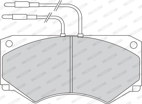 Ferodo FVR492 - Тормозные колодки, дисковые, комплект autospares.lv