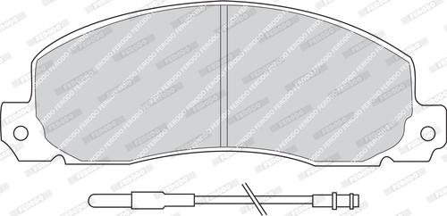 Ferodo FVR414 - Тормозные колодки, дисковые, комплект autospares.lv