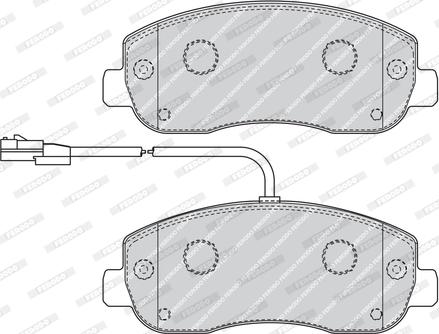 Ferodo FVR4347 - Тормозные колодки, дисковые, комплект autospares.lv