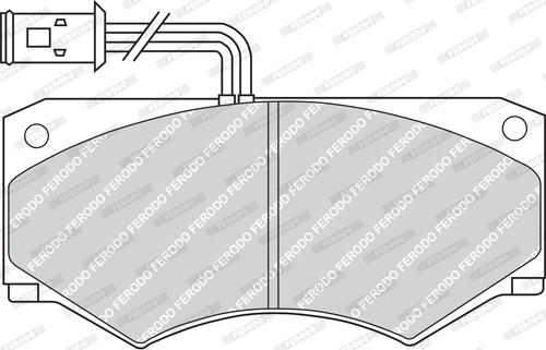 Ferodo FVR516 - Тормозные колодки, дисковые, комплект autospares.lv