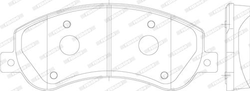 Ferodo FVR1928 - Тормозные колодки, дисковые, комплект autospares.lv