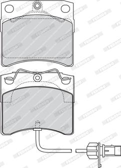 Ferodo FVR1492 - Тормозные колодки, дисковые, комплект autospares.lv