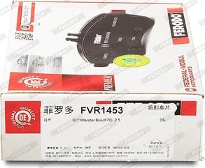 Ferodo FVR1453 - Тормозные колодки, дисковые, комплект autospares.lv