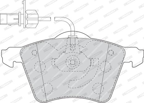 Ferodo FVR1484 - Тормозные колодки, дисковые, комплект autospares.lv