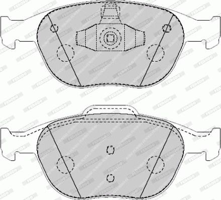 Ferodo FVR1568 - Тормозные колодки, дисковые, комплект autospares.lv