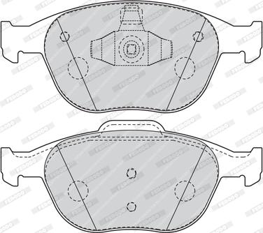 Ferodo FVR1568 - Тормозные колодки, дисковые, комплект autospares.lv