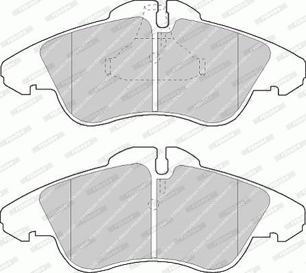 Ferodo FVR1038 - Тормозные колодки, дисковые, комплект autospares.lv