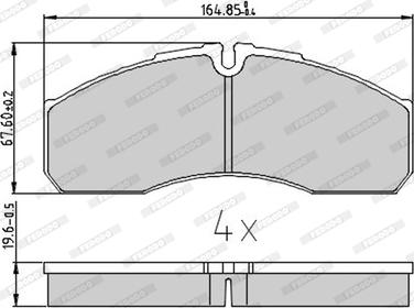 Ferodo FVR1390 - Тормозные колодки, дисковые, комплект autospares.lv