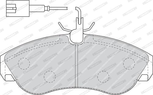 Ferodo FVR1397 - Тормозные колодки, дисковые, комплект autospares.lv