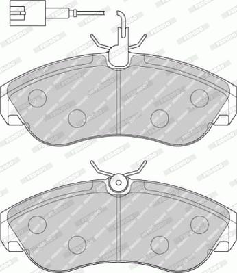 Ferodo FVR1397 - Тормозные колодки, дисковые, комплект autospares.lv