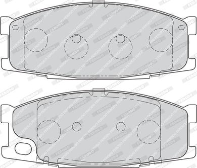 Ferodo FVR1701 - Тормозные колодки, дисковые, комплект autospares.lv