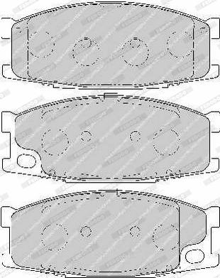 Ferodo FVR1701 - Тормозные колодки, дисковые, комплект autospares.lv