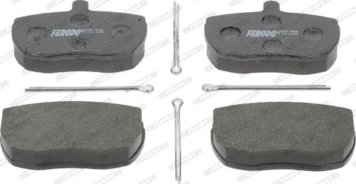 Ferodo FVR886 - Тормозные колодки, дисковые, комплект autospares.lv