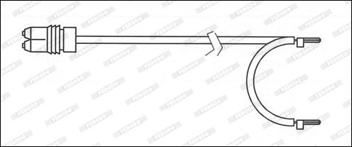 Ferodo FWI345 - Сигнализатор, износ тормозных колодок autospares.lv