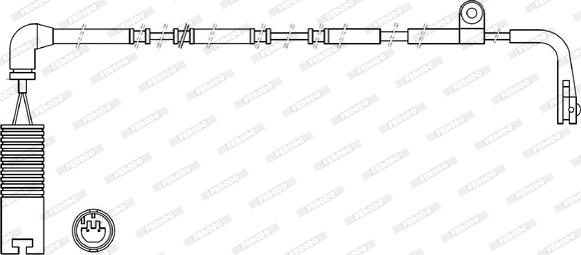 Ferodo FWI315 - Сигнализатор, износ тормозных колодок autospares.lv