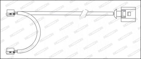 Ferodo FWI339 - Сигнализатор, износ тормозных колодок autospares.lv