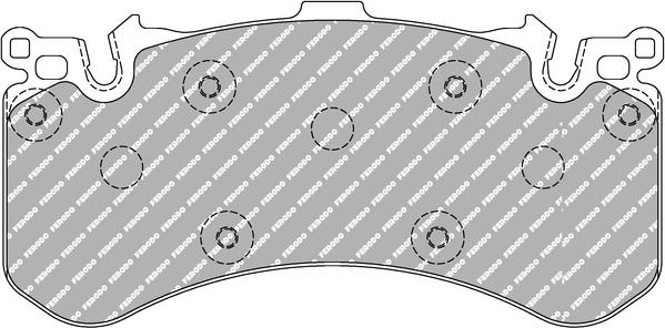 Ferodo Racing FCP4468H - Тормозные колодки, дисковые, комплект autospares.lv