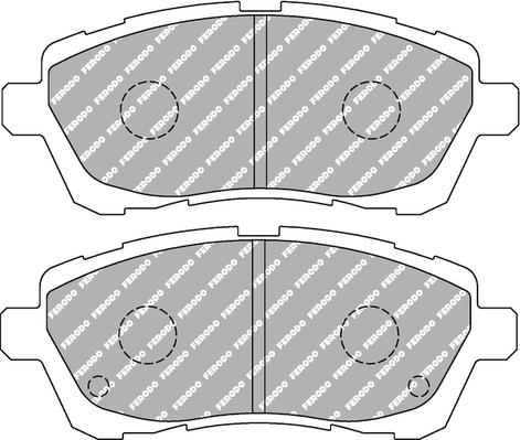 Ferodo Racing FCP4426H - Тормозные колодки, дисковые, комплект autospares.lv