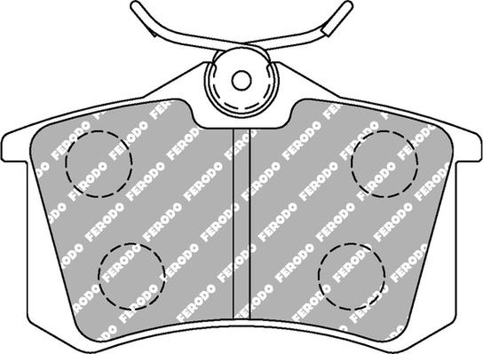 Ferodo Racing FCP1491H - Тормозные колодки, дисковые, комплект autospares.lv