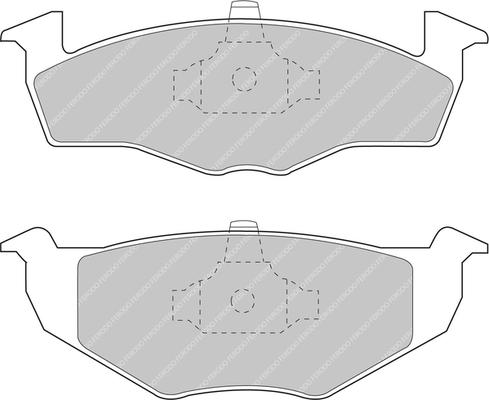 Ferodo Racing FCP1054H - Тормозные колодки, дисковые, комплект autospares.lv