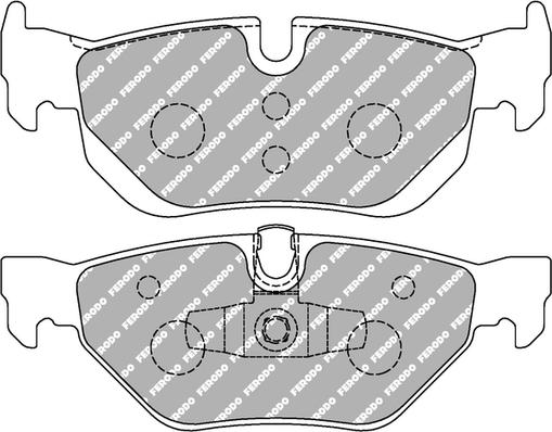 Ferodo Racing FCP1807H - Тормозные колодки, дисковые, комплект autospares.lv