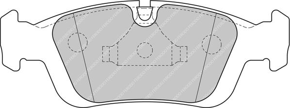 Ferodo Racing FCP1300H - Тормозные колодки, дисковые, комплект autospares.lv