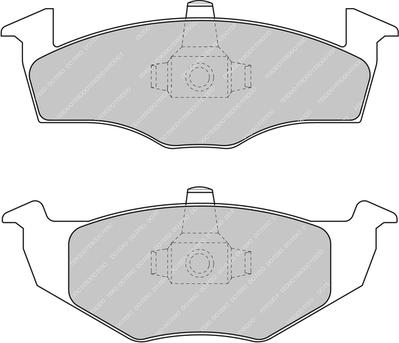 Ferodo Racing FCP1288H - Тормозные колодки, дисковые, комплект autospares.lv