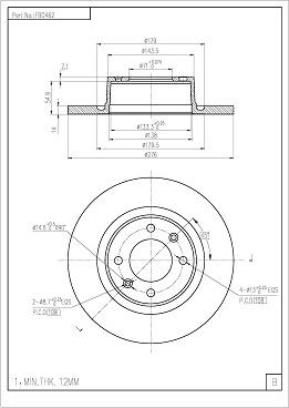 FI.BA FBD462 - Тормозной диск autospares.lv