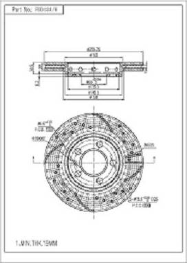 FI.BA FBD134/H - Тормозной диск autospares.lv