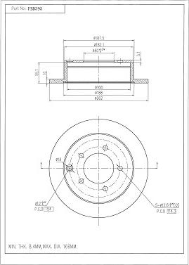 FI.BA FBD395 - Тормозной диск autospares.lv