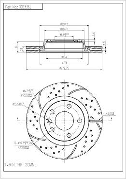 FI.BA FBD336L/H - Тормозной диск autospares.lv