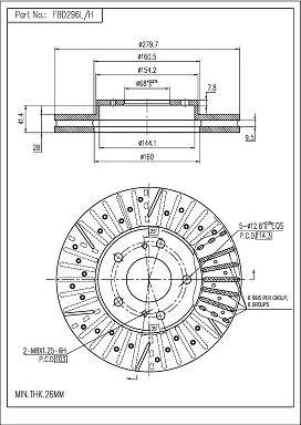 FI.BA FBD296L/H - Тормозной диск autospares.lv