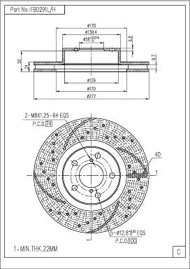 FI.BA FBD291L/H - Тормозной диск autospares.lv